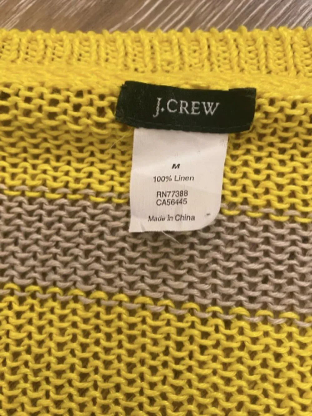 J.Crew Linen Beach Sweater in Stripe